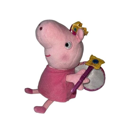 TY Beanie Peppa Pig As Princess Fairy Plush Stuffed Animal Toy Pink Small - Picture 1 of 7